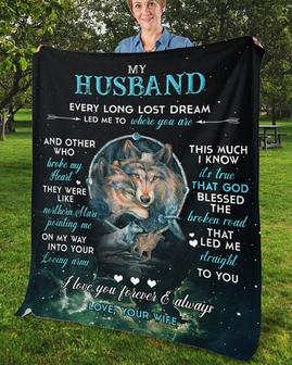 Blanket for husband, Christmas gift, Hubby and wifey, Anniversary gifts,Personalized Fleece Sherpa Blankets, perfect gifts for him | Mazezy