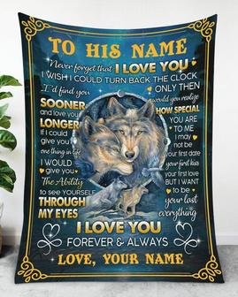 Blanket for husband, Personalized Name Blankets, Never forget that I love you, Fleece Sherpa blanket,valentine's day gifts, blanket for him | Mazezy