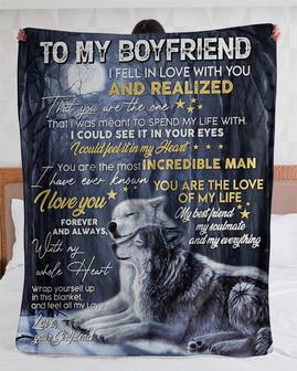 Blanket gifts for boyfriend, love couple blanket gifts, Custom Fleece Sherpa Blankets,Christmas blanket Gifts,30"x40", 50"x60, 60"x80" | Mazezy