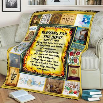 Blessing For Home Blanket, Special Blanket, Anniversary Gift, Christmas Memorial Blanket Gift and Family Gift | Mazezy