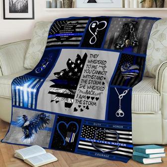 Blue Life Matter Eagle Blanket , Eagle Blanket, Freedom Blanket, Anniversary Gift | Mazezy