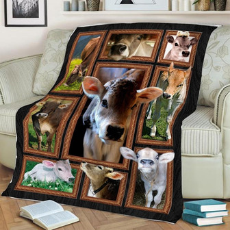Calf Blanket, Cow Blanket, Farmer Blanket, Special Blanket, Anniversary Gift, Birthday Gift | Mazezy