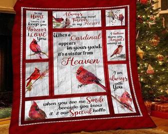 Cardinal bird blankets, Cardinal bird appears blanket, Christmas blanket, family Christmas gifts, love family, gift for mom, gift for dad | Mazezy