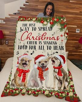 Chihuahua lover Blankets, The best way to spread Christmas blankets, Chihuahua christmas gifts, Chihuahua mom gifts, Chihuahua dad gifts | Mazezy