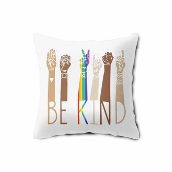 Christmas Be Kind Rainbow LGBTQ Awareness Pillow Case | Mazezy