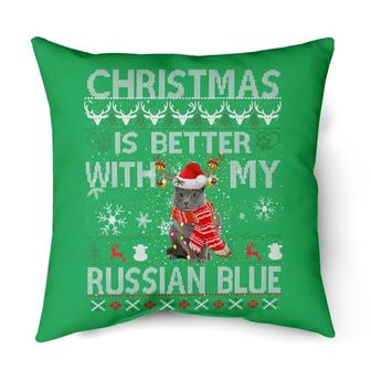 Christmas is better my Russian Blue | Mazezy