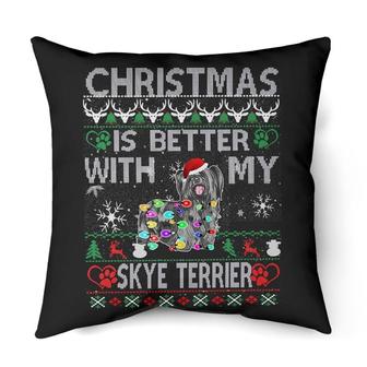 Christmas is better Skye Terrier | Mazezy