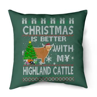 Christmas is better with my Highland Cattle | Mazezy