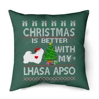 Christmas is better with my Lhasa Apso | Mazezy