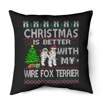 Christmas is better with my wire fox terrier | Mazezy