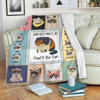 Cool Cat Blanket, Gift For Cat Lover Special Blanket, Gift For Family, Blanket Gift For Birthday, Blanket For Holiday | Mazezy