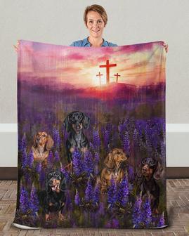 Dachshund come to Jesus Blanket, gifts for dachshund lover, Custom Fleece Sherpa Blankets,Christmas blanket Gifts, Dog mom blanket | Mazezy