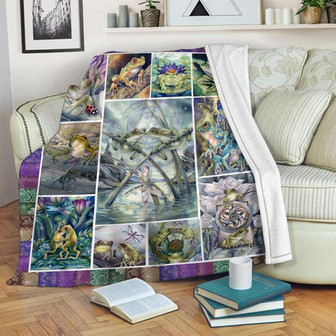 Frog Blanket, Nature Blanket, Family Blanket, Christmas Blanket, Blanket For Gifts, Gift For Her Him | Mazezy