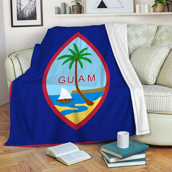 Guam Blanket For Family , Sherpa Fleece mink Blanket, Adult Blanket - Gifts Her Him, Blanket For Vacation | Mazezy