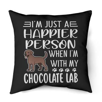 Happier person Chocolate lab | Mazezy
