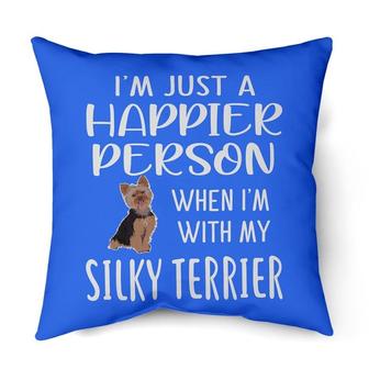 Happier person silky terrier | Mazezy