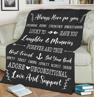 Harmony Blanket, Custom Gift For Family And Friends, Gift For Birthday, Christmas, Thanksgiving Day, Fleece Blanket &Throws, Custom Gift | Mazezy