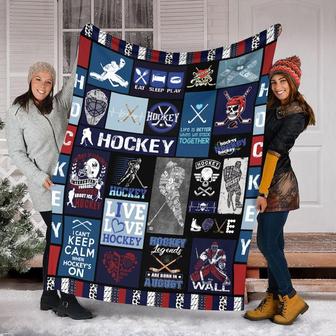 Hockey Legend Blanket, Blanket Boy ,Hockey Blanket, Gift For Hockey boy - Hockey Adult Kid Blanket - Bike Gifts Boy | Mazezy