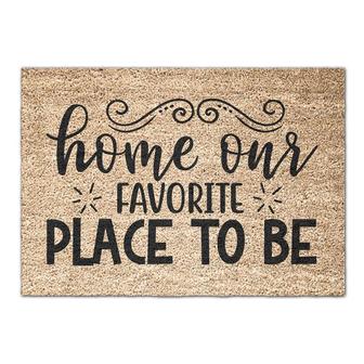 Home Is Our Favourite Place To Be Doormat | Mazezy