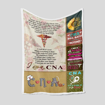 I Am A CNA Blanket, Nurse Blanket, Hospital Blanket, Family Throw Blanket, Christmas Blanket, Blanket For Gift | Mazezy