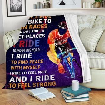 I Don't Ride My Bike Win Races Blanket, Blanket Boy ,Biker Blanket - Bicycle Fleece Blanket - Biker Adult Kid Blanket - Bicycle Gifts Him | Mazezy