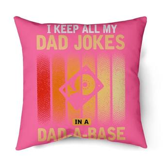 Funny Father Vintage I Keep All My Dad Jokes In A Dad-A-Base Fathers Day Birthday & Christmas Daddy Quotes | Mazezy UK
