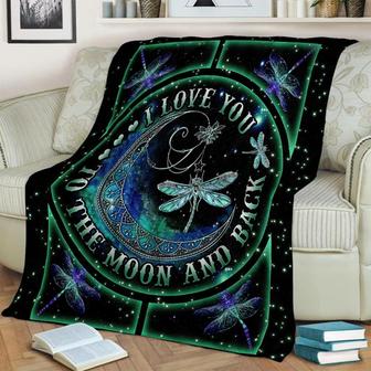 I Love You To The Moon And Back Blanket, Special Blanket, Anniversary Gift, Christmas Memorial Blanket Gift Friends and Family Gift