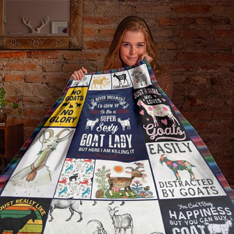Just A Girl Who Love Goats Blanket - Gift for Goats Lover Blanket, Sherpa Fleece mink Blanket, Adult Kid Blanket - Gifts Her | Mazezy