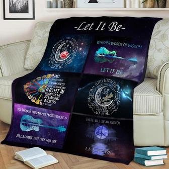 Let It Be Blanket, Fleece Sherpa Mink Blankets, Christmas Gift, Anniversary Gift | Mazezy CA