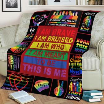 LGBT Blanket, Gift For gay , Fleece Sherpa Mink Blankets, Christmas Gift, Anniversary Gift | Mazezy CA