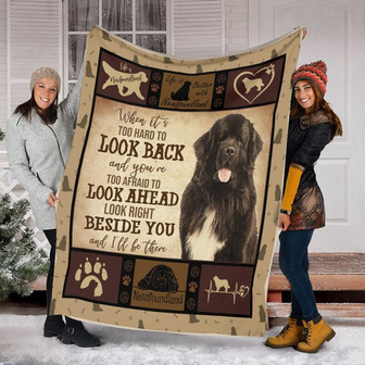 Life Is Better With A Newfoundland Blanket, Special Blanket, Anniversary Gift, Christmas Blanket Gift Friends, Gift For Dog Lover | Mazezy