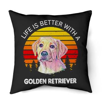 life is better with a golden retriever, funny dog quotes | Mazezy CA