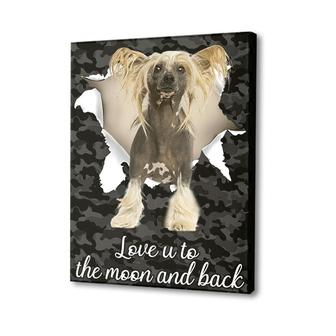 Love U To The Moon And Back Canvas | Home Art Decor | Mazezy