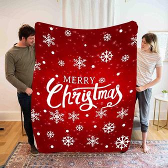 Merry Christmas Blanket, Christmas Blanket And Throws Gift For Christmas Blanket For Couch/Bed/Home Décor, Christmas Quilt For Family/Friend | Mazezy