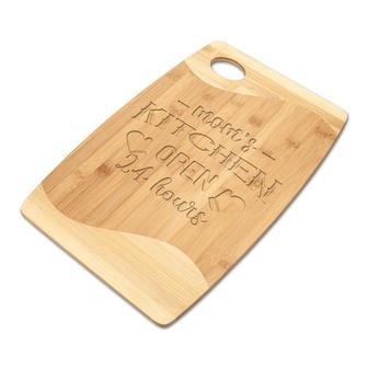 Moms Kitchen Open 24 Hours Cutting Board | Mazezy
