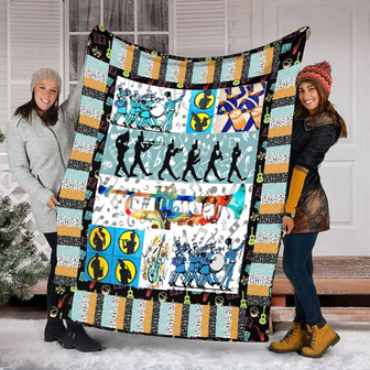Music Band Blanket, Special Gift, Orchestra Blanket, Gift for Him Her | Mazezy