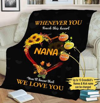 Nana's Little Pumpkins, Custom Blanket For Grandparents, Gift For Nana/Grandma/Granny/Gigi/Mimi Grandparents Gift Nana Gift, Nana Blanket | Mazezy CA