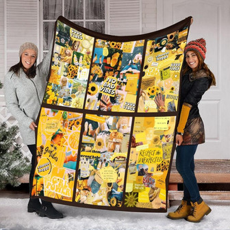 No Bad Vibes Blanket, Blanket For Family , Sherpa Fleece mink Blanket, Adult Blanket - Gifts Her Him | Mazezy