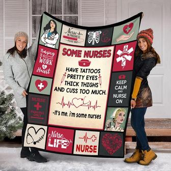 Nurse Blanket, Mother's Day Gifts, Christmas Gift For Mom Nurse , Anniversary Gift, Nurse Blanket | Mazezy