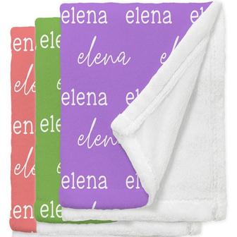 Personalized Baby Blanket With Name, Personalized Name Custom Blanket for Kids Youth Teenager Adult | Mazezy