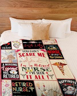 Personalized Be A Nursing Legend| Fleece Sherpa Woven Blankets| Gifts For Nurses| Gifts for Best Friend| Christmas Gift Ideas | Mazezy DE