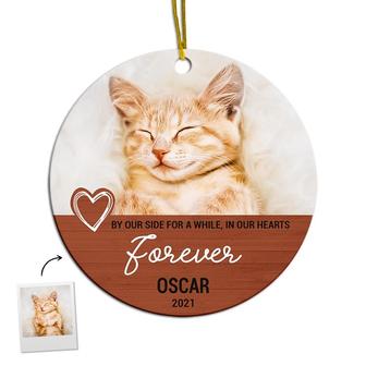 Personalized By Our Side In Our Heart Ornament | Gift For Pet Lover | Custom Photo Ornament