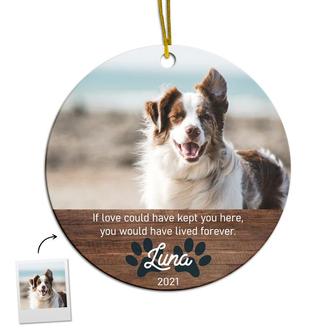 Personalized Pets First Christmas Ornament | Gift For Pet Lovers | Christmas | Custom Photo Ornament | Mazezy