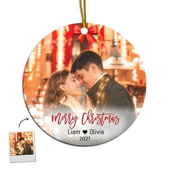 Personalized The Only Gift I Want Ornament | Couple Christmas Gift | Custom Photo Ornament | Mazezy