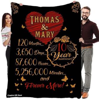Personalized Valentine gift,Valentine's day blanket, anniversary blanket,boyfriend and girlfriend, husband and wife gift for her, for him | Mazezy