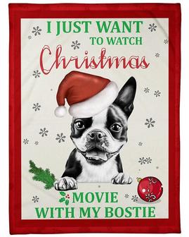 Personalized Watch Christmas Movies With My Pets| Fleece Sherpa Woven Blankets| Gifts For Dog Lovers| Gifts For Pet Lovers | Mazezy UK