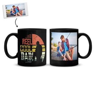 Reel Cool Dad Custom Photo Dad Mug | Fishing Dad Mug | Personalized Dad Mug | Mazezy