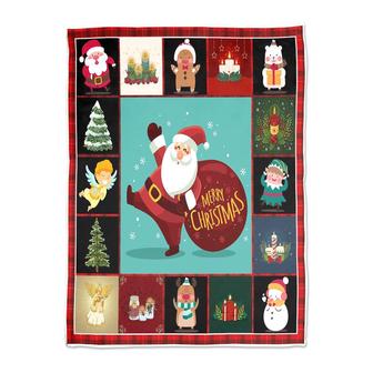 Santa Claus Gives You Christmas Gifts Blanket | Mazezy