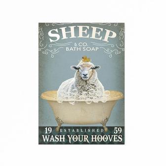 Sheep And Co.Bath Soap Wash Your Hooves Poster | Mazezy