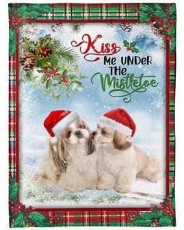 Shih tzu Christmas Blanket, Christmas gifts, Pet Mom blankets, Chihuahua Mom, Shih tzu Dad, blanket for daughter, blanket for son | Mazezy
